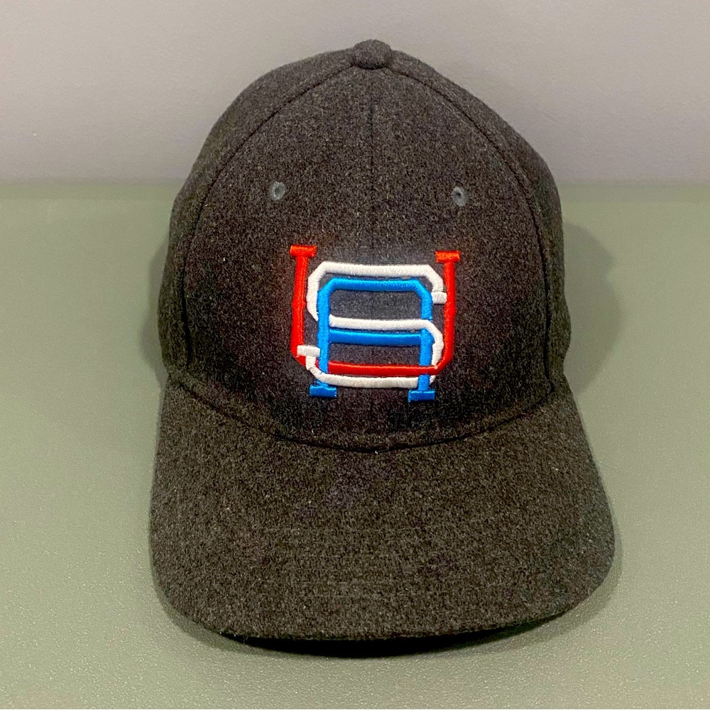 RSVLTS USA Men's Hat Cap Snapback Adjustable Gray Wool Casual